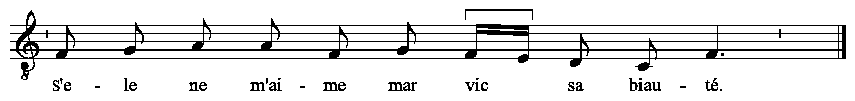 Refrain musical notation